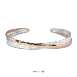 2 Tones Cross Bangle