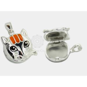 Enamel Cat Locket